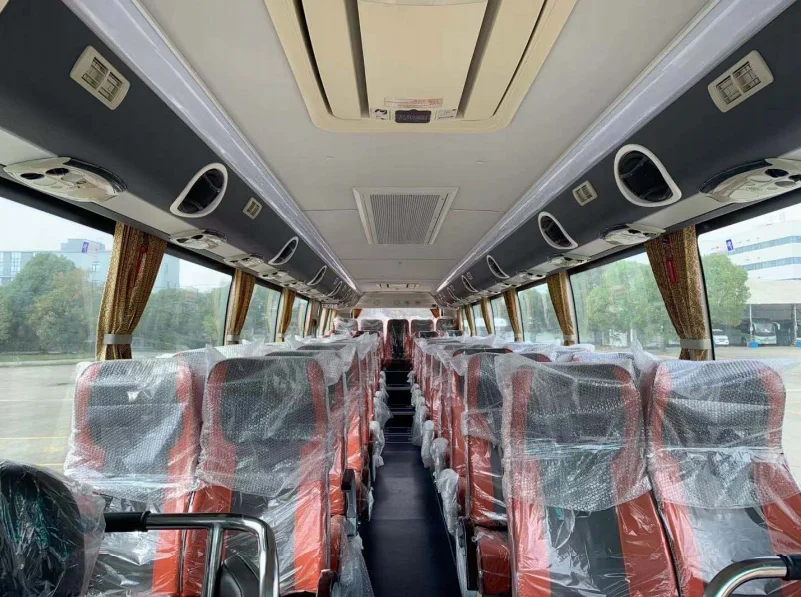 New Trend Coach Bus For Sale China Brand Long Distance Coach Bus 47 Passenger Seats Diesel Bus Right Hand Drive
