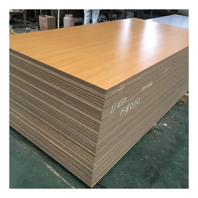 Wholesale 4mm 6mm 8mm White Two Sides MDF Double Melamin Furniture Laminated Wood Board