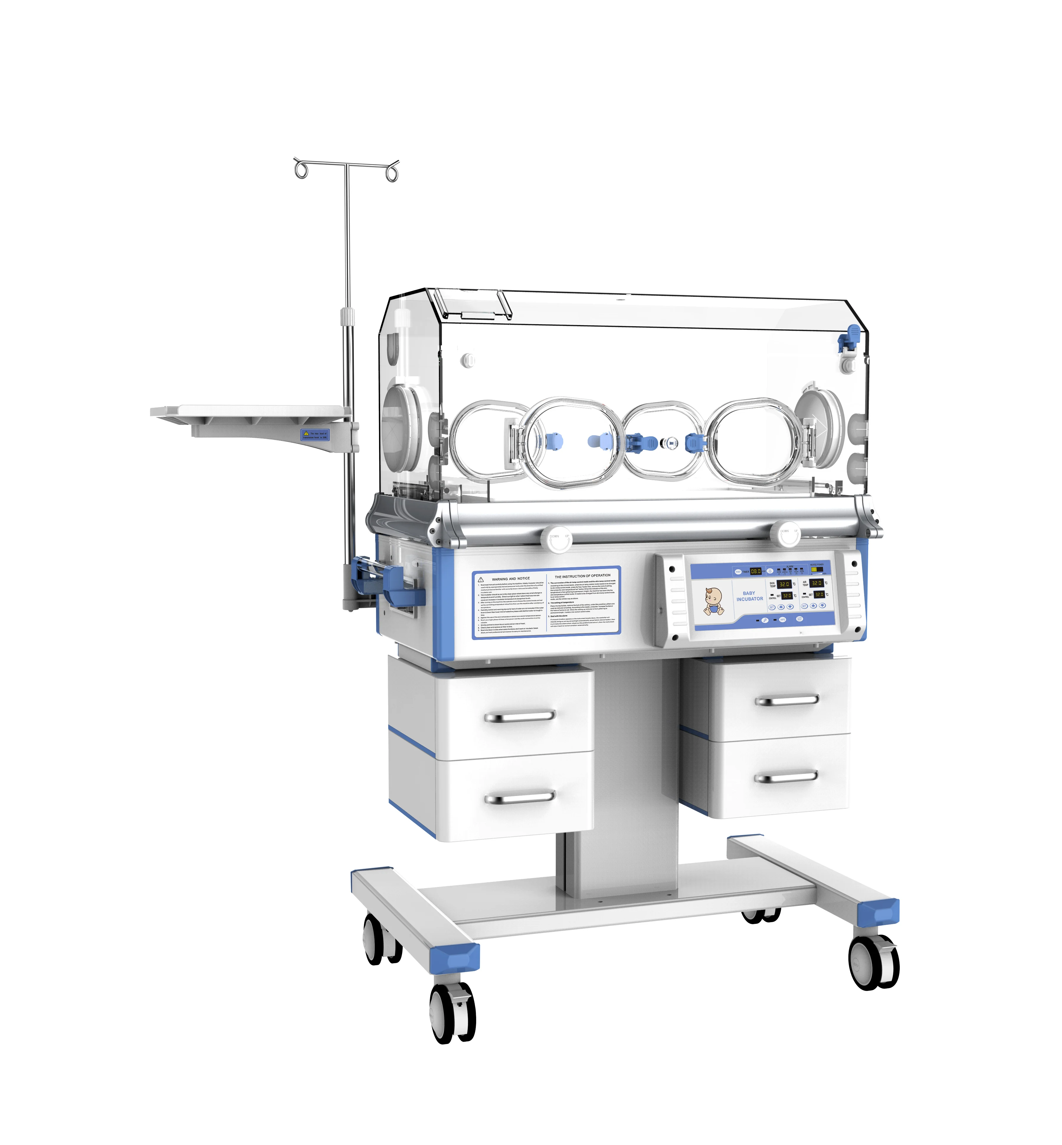 High quality infant incubator with drawer / premature baby incubator price