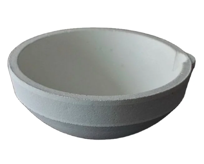 High Hardness Aluminium Oxide Al2O3 Refractory Ceramic Crucible Large Capacity