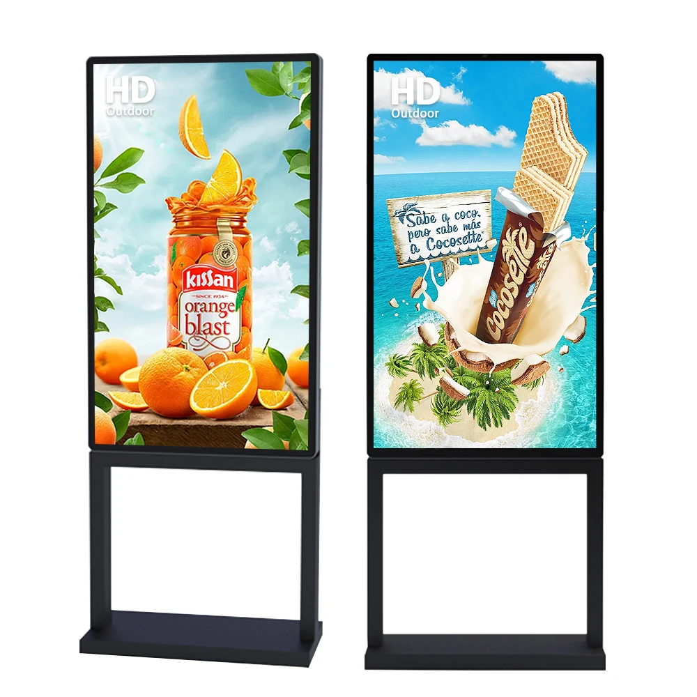 Full Color HD Outdoor Video Lcd Led Display Playing Advertising Players Equipment Kiosks Digital Signage and Displays