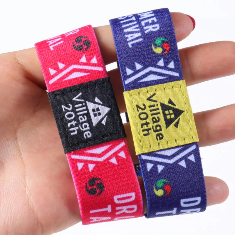 elastic fabric nfc213 nfc bracelets reusable NFC wrist band strap / Stretch Woven NFC RFID Wristband