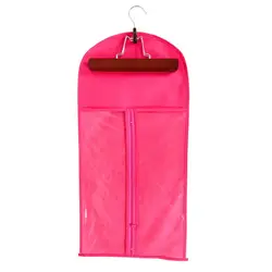 Custom Logo Private Label Non Woven Pink clear PVC hair wig extension packaging bags for hair accessory