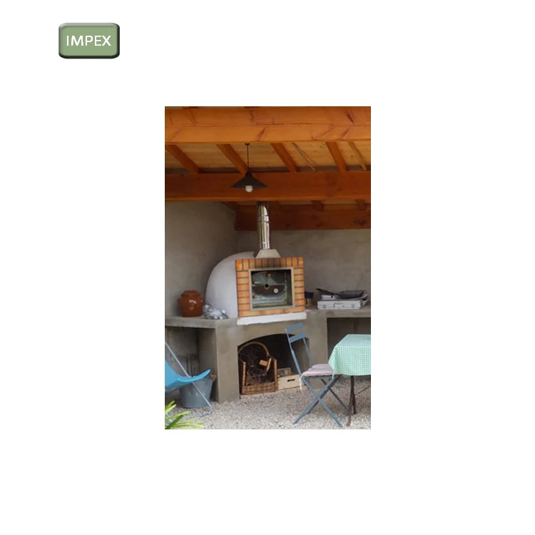 Reputed Exporter of Refractory Brick Made Wood Fired Outdoor Pizza Oven for Universal Purchasers
