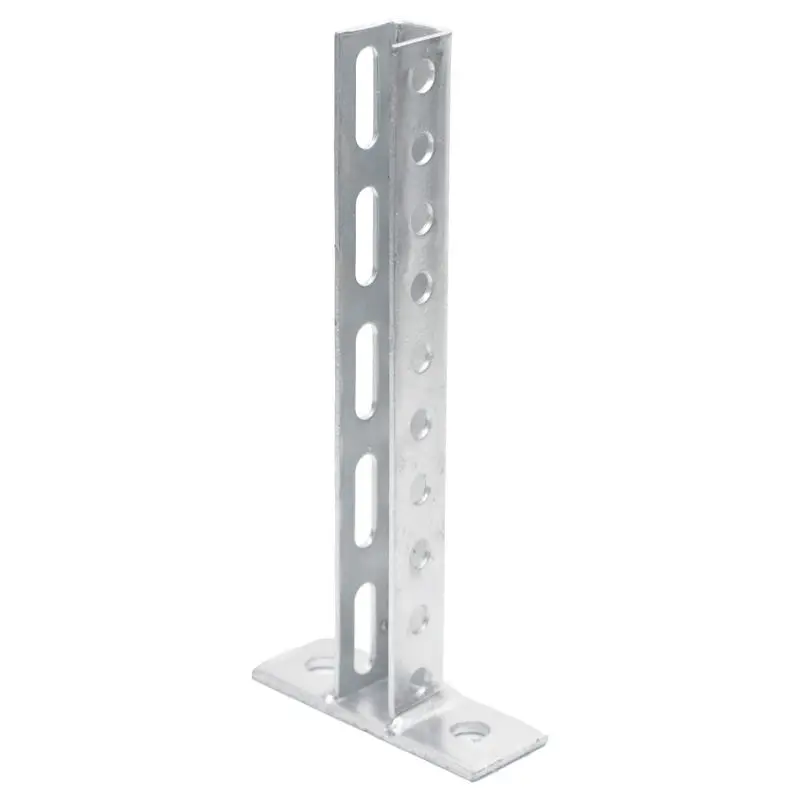 Bracket Wall Plate Welded on 27x18x1.2mm C Shape Profile for Simply Fixing High Quality Zinc Plated Mounting Solar Structure