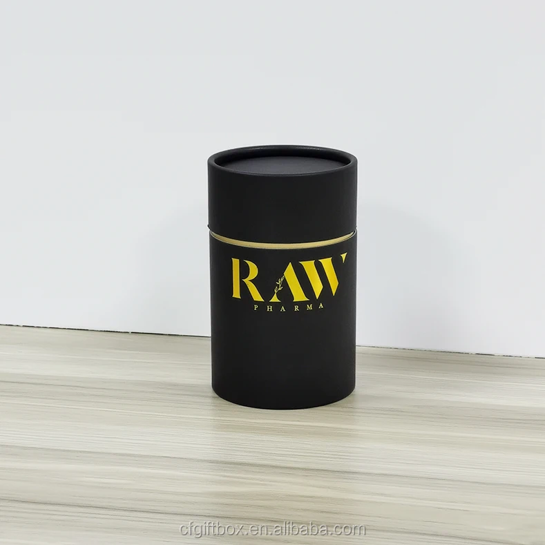 Custom Design Cardboard Circle Package Luxury Cylinder Packaging Tube Paper Round Box Gift Packing Print Label