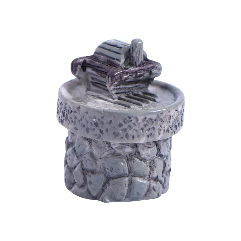 Simulation Retro Stone Roller Mill Figurine Car Sand Table Landscaping Decoration DIY Dollhouse Miniature Toy