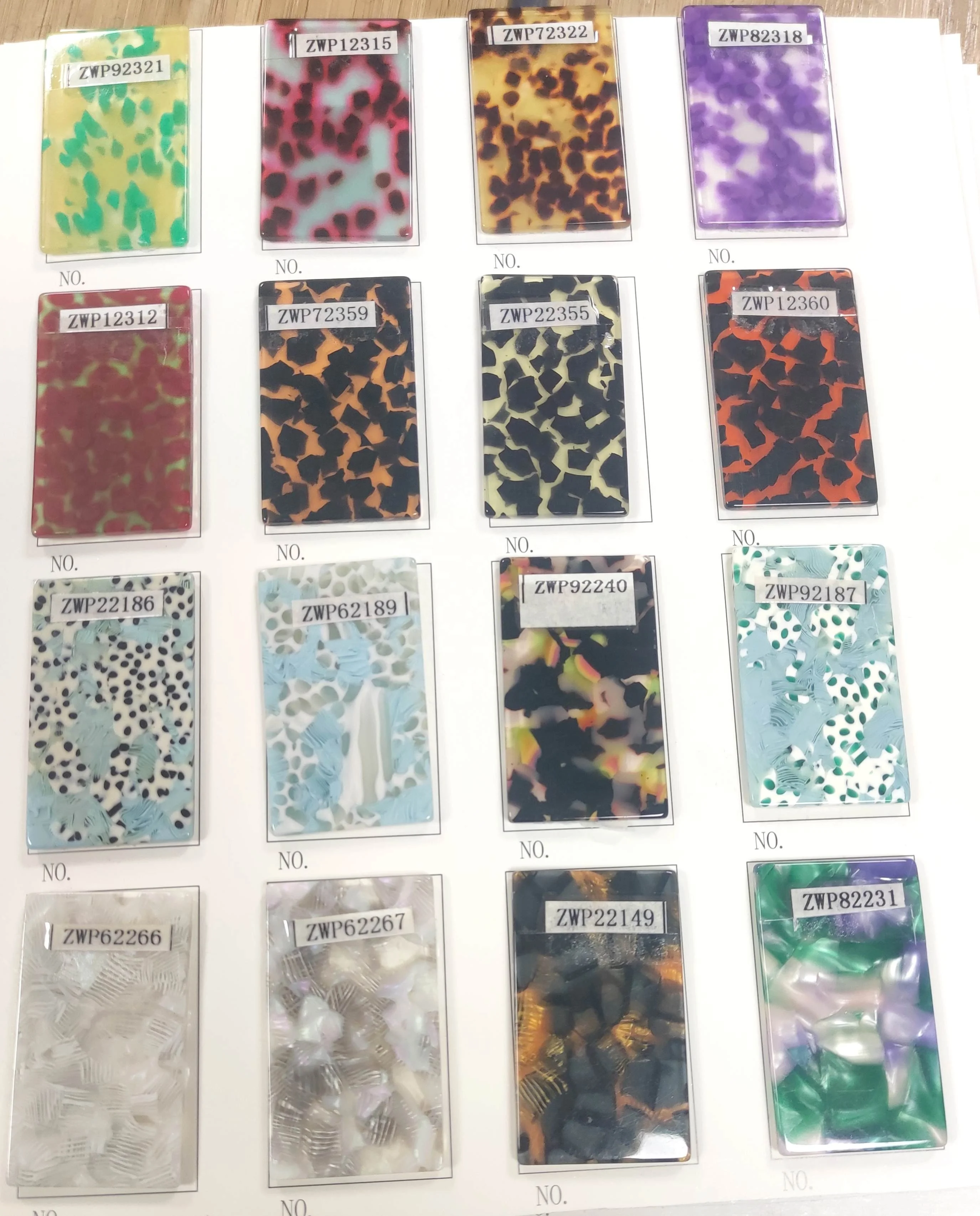 Factory Wholesale Economical Various Cellulose Acetate Sheets for Jewelry Shoes Clothes Hair Accessories Reading Glasses Frames