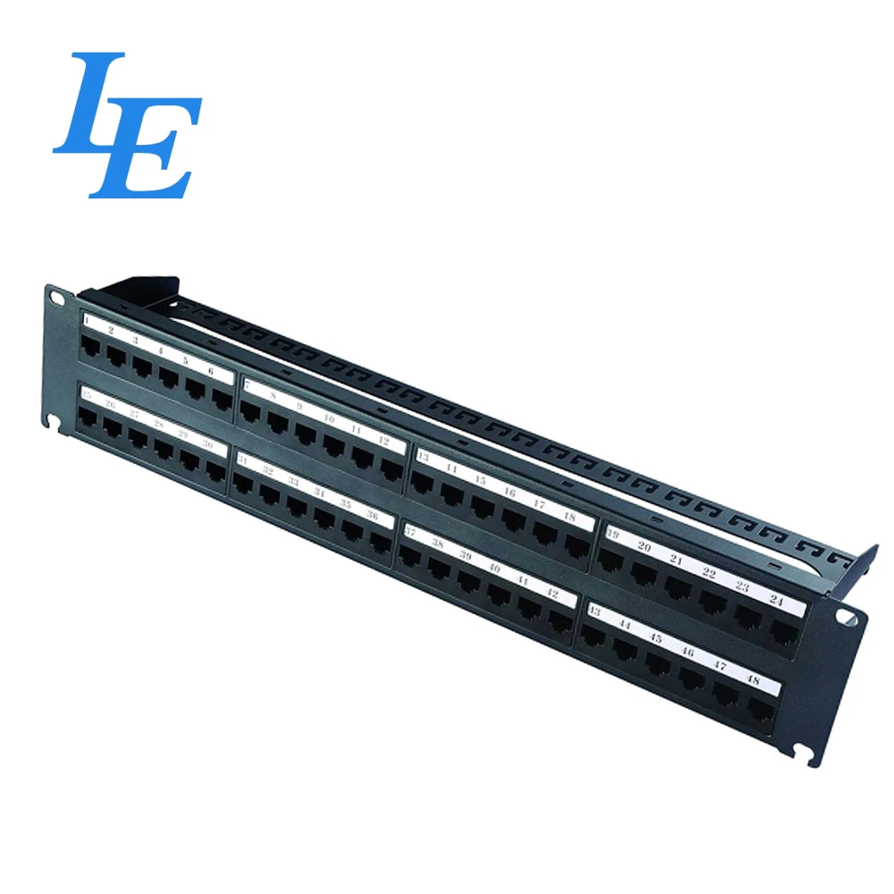 2U UTP 48 портов CAT6 патч-панель для кабельной