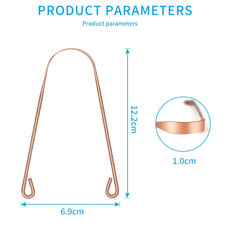 Wholesale Customized Premium U-Shaped Stainless Steel Tongue Scraper Teeth Care Tool Metal Tongue Scraper Kit