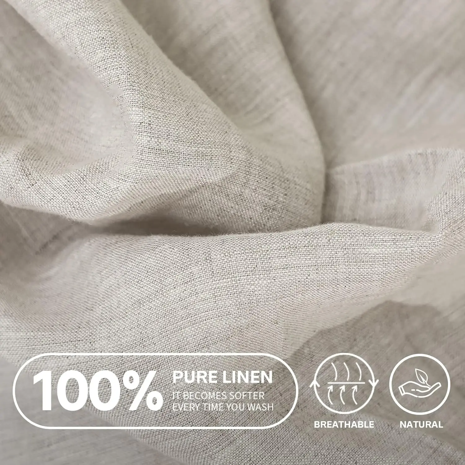 Customized wholesale 400TC100% French linen stone-washed linen, heavy linen OEKO TEX bedding set bed sheet