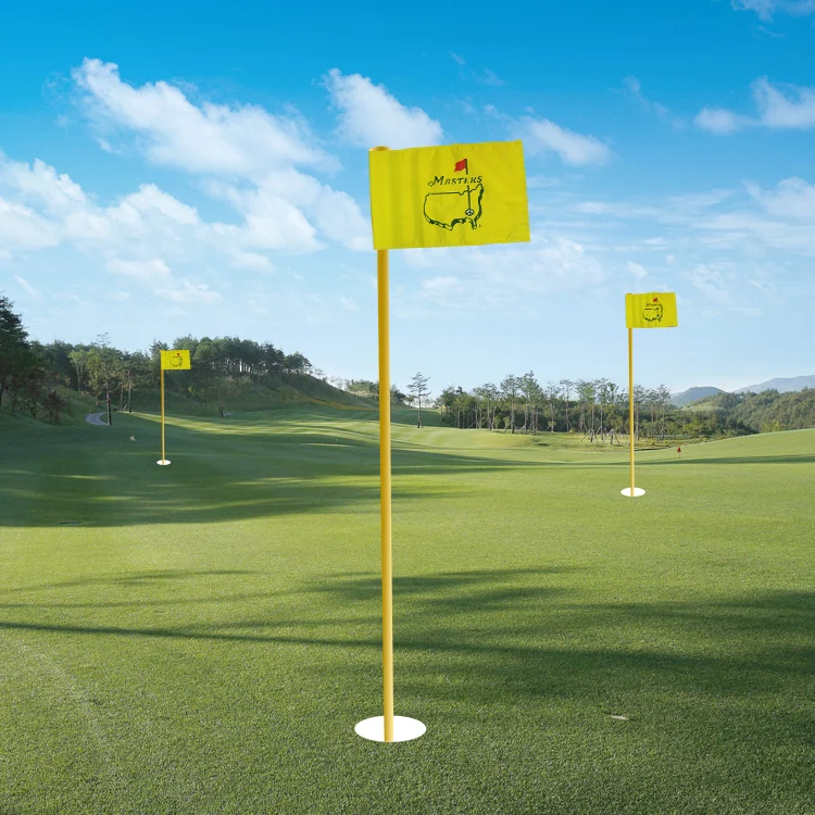 Manufacturer Direct Selling Custom Plastic Golf Flag Golf Course Flag  Poles