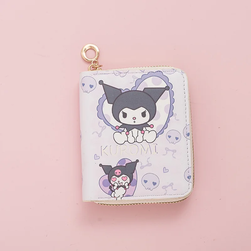 New Short Hell KT Cute Cat Purse Coin Wallets Cartoon Student Women Girls Mini Zipper Fancy Hello KT PU Wallets