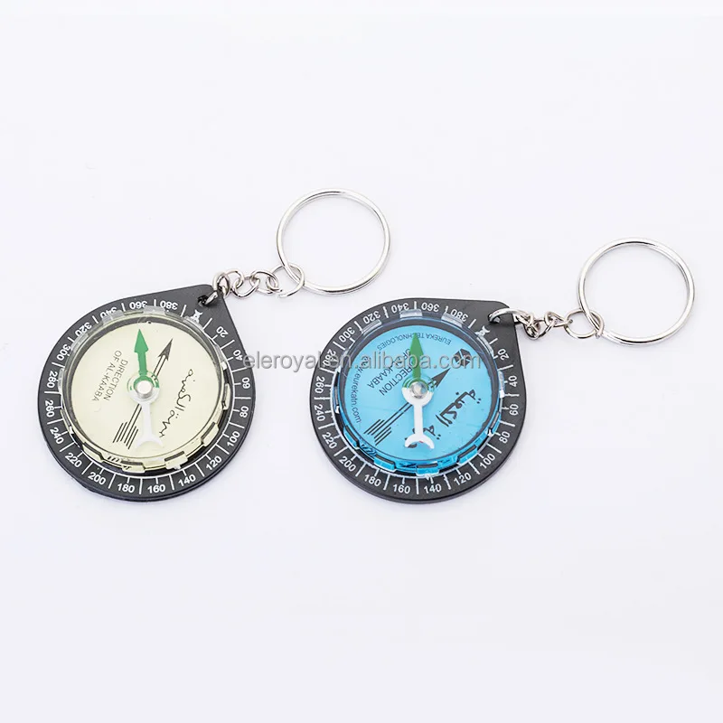 Mini Muslim Keychain Customized Liquid Filled Islam Compass with Keychain For Muslim Prayer