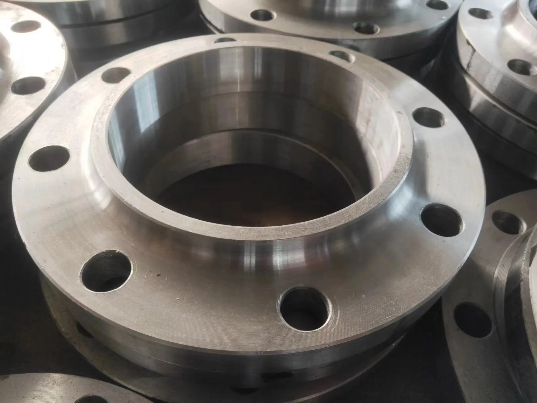 Pipe Fittings flange Raised Face Weld Neck Flange Drawing A105 Welding Neck  Sorf Wnrf Blind Flanges