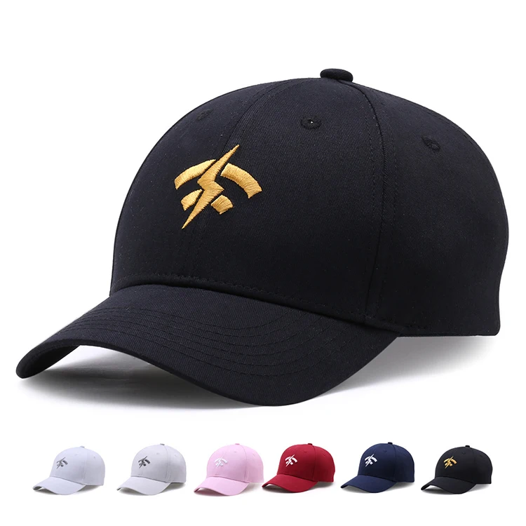 Factory price custom logo large cotton embroidery all white baseball cap
