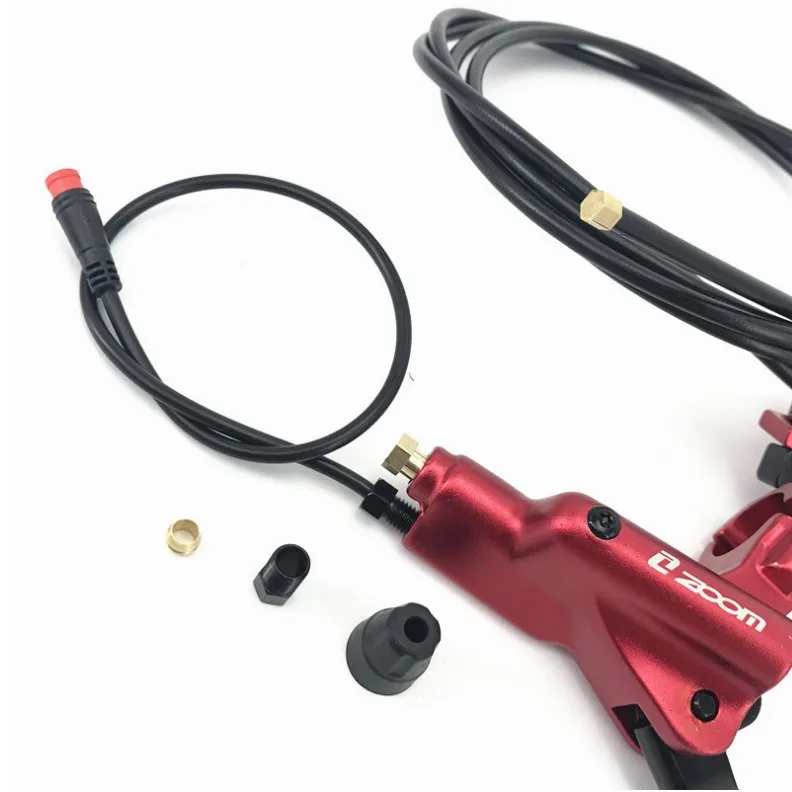 ZOOM HB-876E Power-off Hydraulic Brakes Set 4 Pistons Electric Bike E Scooter Hydraulic Brake Set