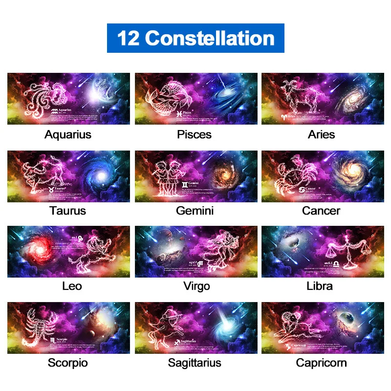 Starry sky purple magic 12 constellations color-changing water cup creative ceramic mug birthday gift advertising customized