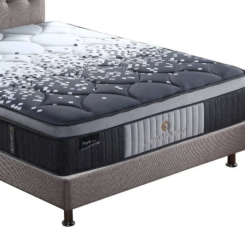 Custom bedroom spring coil mattress hypo-allergenic foam mattress and bed