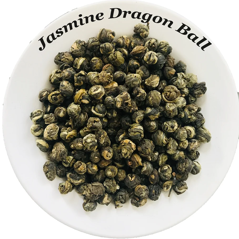 2020 органический жемчужный чай из жасмина дракона, оптовая продажа, Прямая поставка с завода, ручная работа