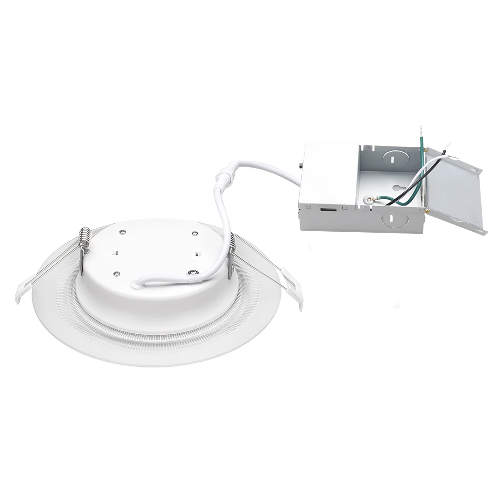 6 inch recessed night light retrofit downlight with junction box 5 CCT adjustable Indoor Lighting