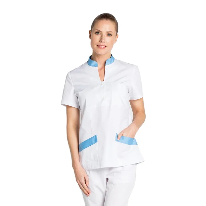 Женская рубашка с V-образным вырезом