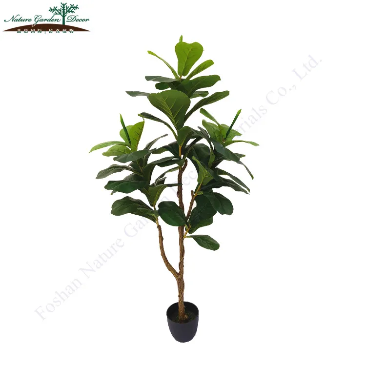 Nature Garden Fiddle Fig Green Plant Artificial Tree Decorative