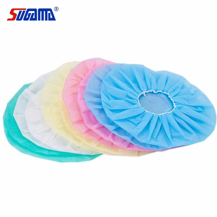non woven fabrics white pp disposable cap 10g  bouffant caps large medical