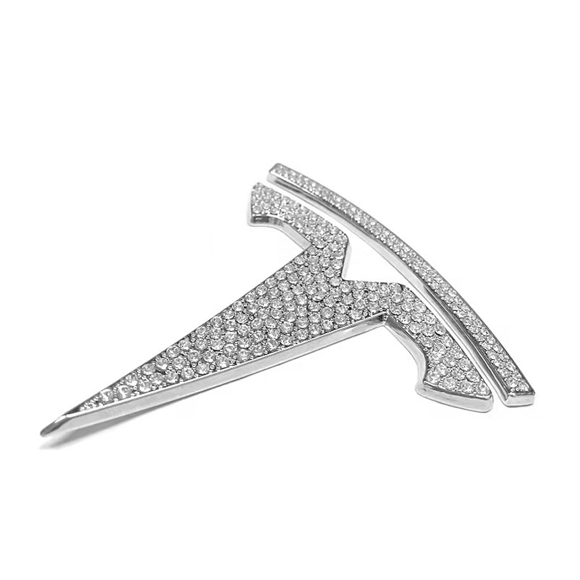 Steering Wheel Logo Bling Cover for Tesla  Model 3/S/Y/X Crystal Shining Auto Parts Accessories Interior Decoration