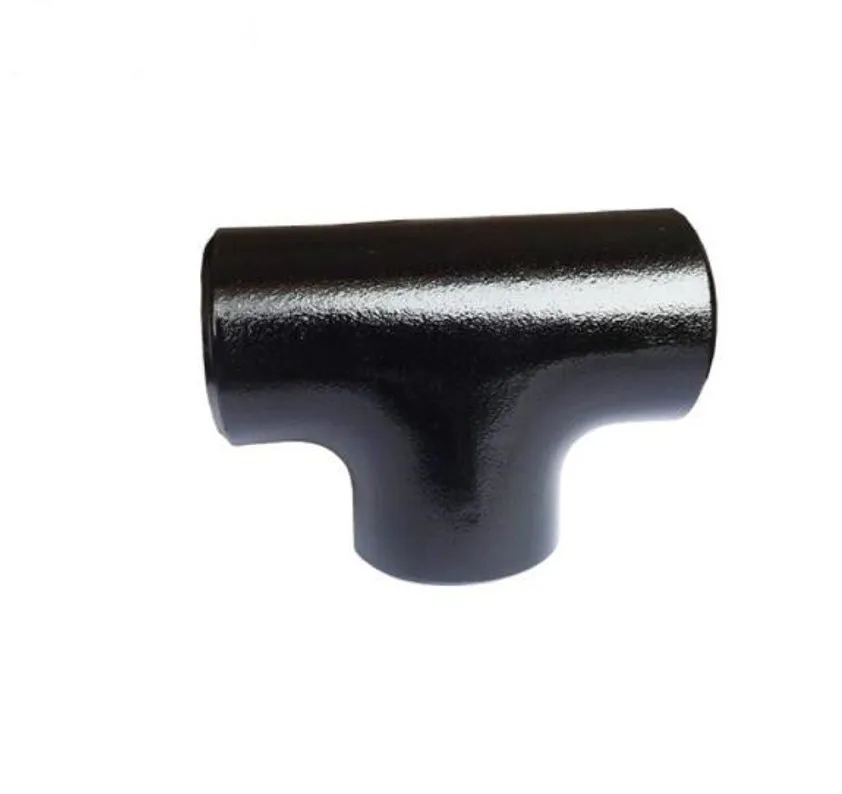 ANSI B16.9 carbon steel tube joint pipe fitting butt welded equal tee straight tee