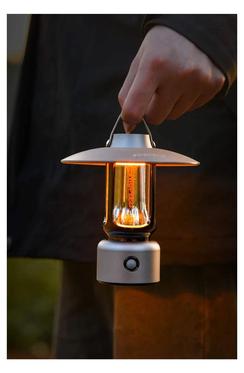HISPEED Mini Portable Folding Camping Lantern 2.5W Telescopic Camping Outdoor Usb Rechargeable Light for Camping