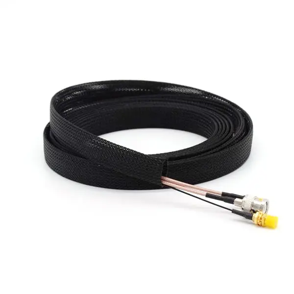 PET Black Expandable Braided Cable Sleeving