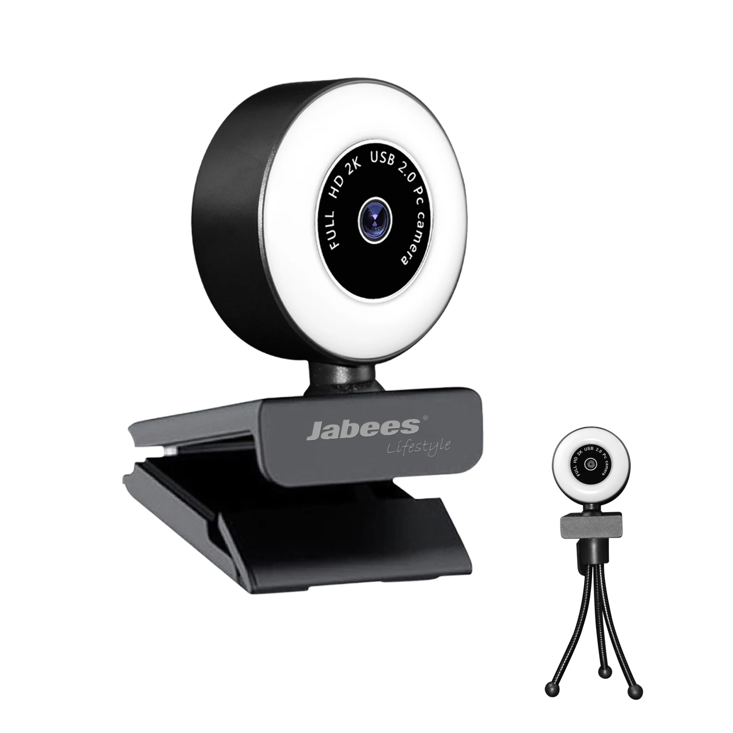  Jabees 1080p Встроенный микрофон 2K крепление для автоматической фокусировки света веб-камера ПК компьютера ноутбука настольного YouTube