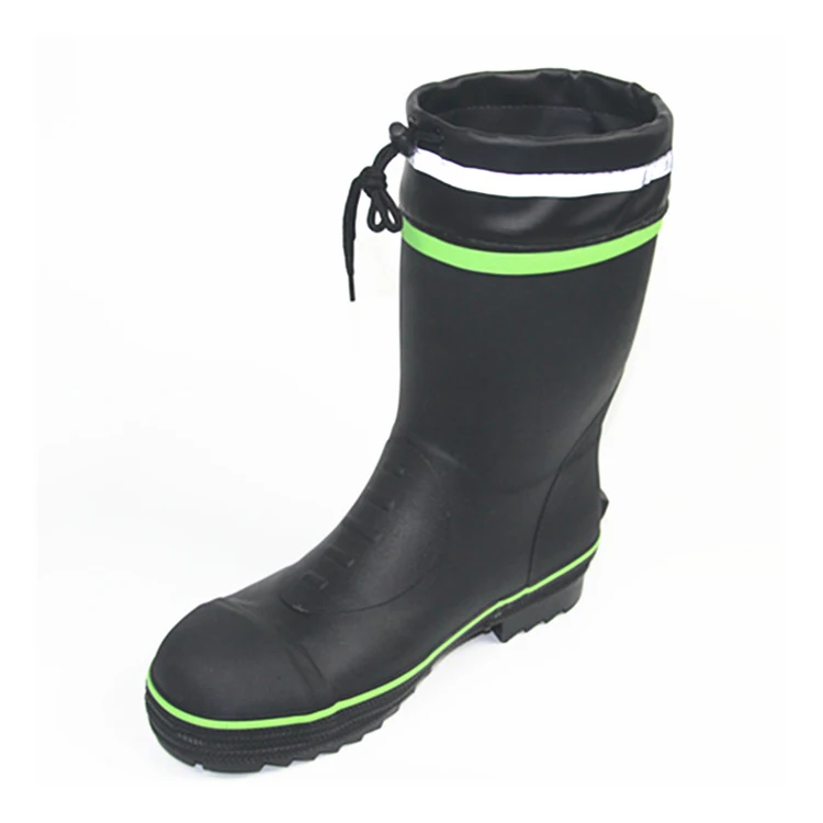 Safety Waterproof with Breathable Mesh Lining Support Custom Gumboots Rain Boots