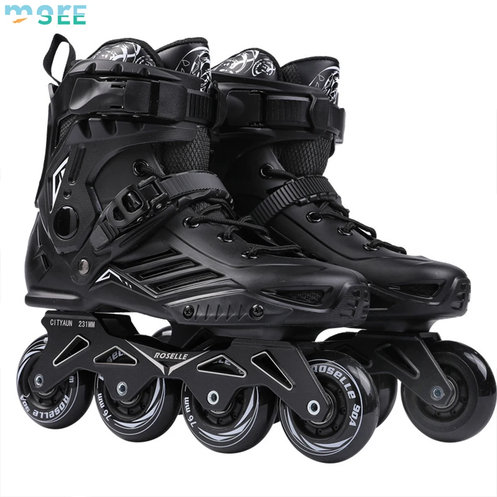 SeeMore Wholesale Adults Unisex 4 Wheels Slalom Roller Skating Shoes Patines Inline Roller Skates