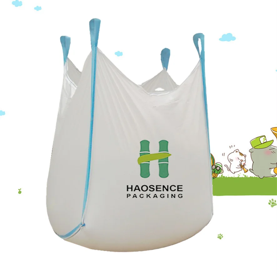 Bulk big container jumbo bag FIBC  tonne bag is widely used for cement sand brick and other construction material 1000kg