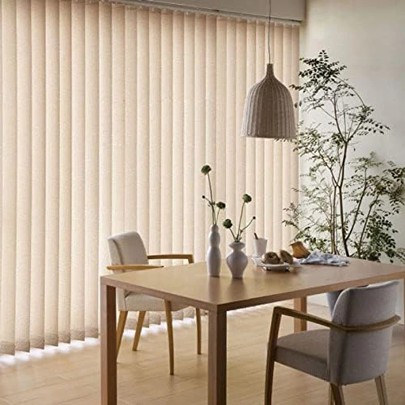 Новый стиль затенение солнца Вертикальная слепая ткань 89 мм дешевые белые вертикальные ПВХ жалюзи