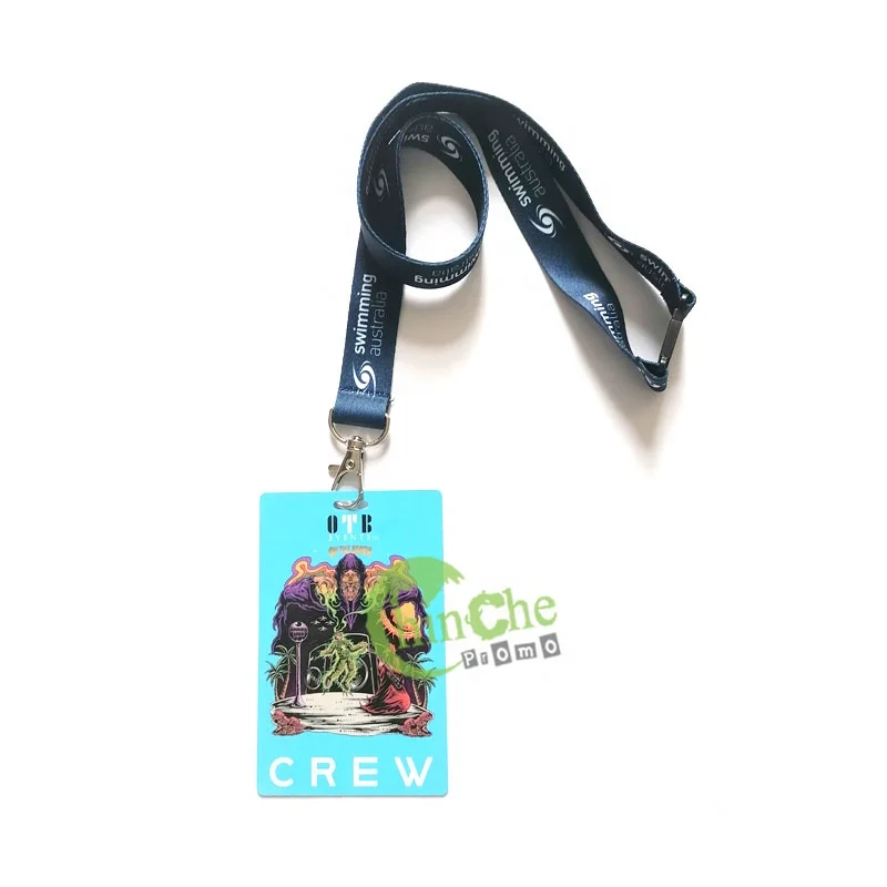NO Minimum Plastic VIP Access Cards Backstage Passes Artist Passes Badge For Neck strap lanyard