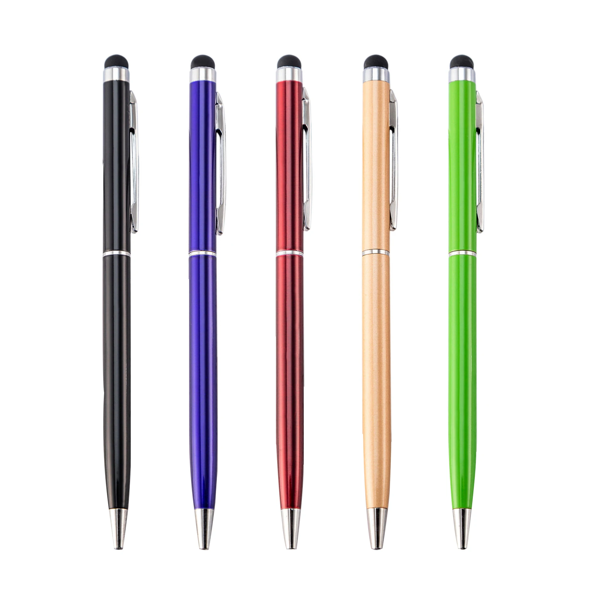 ZXX6 Promotional 2023 New Design Colorful 2 in 1 metal ballpoint pen custom logo Capacitive Touch Screen Stylus Pen