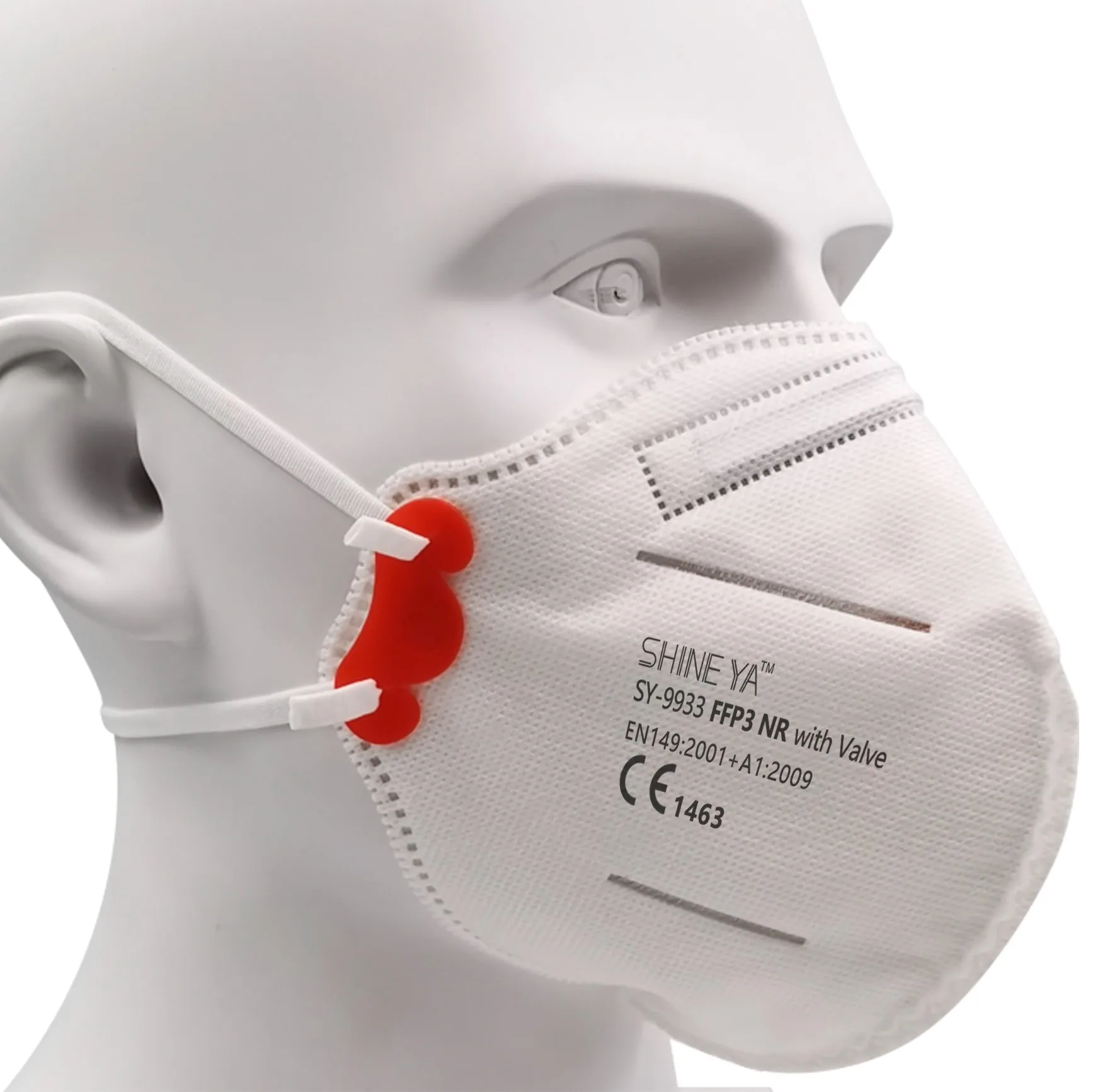 
ShineYa ISO 9001 CE Approved NB 1463 P3 FP3 FFP3 NR Particulate Respirators Masques Mascarilla Maschera Masks With Valve 