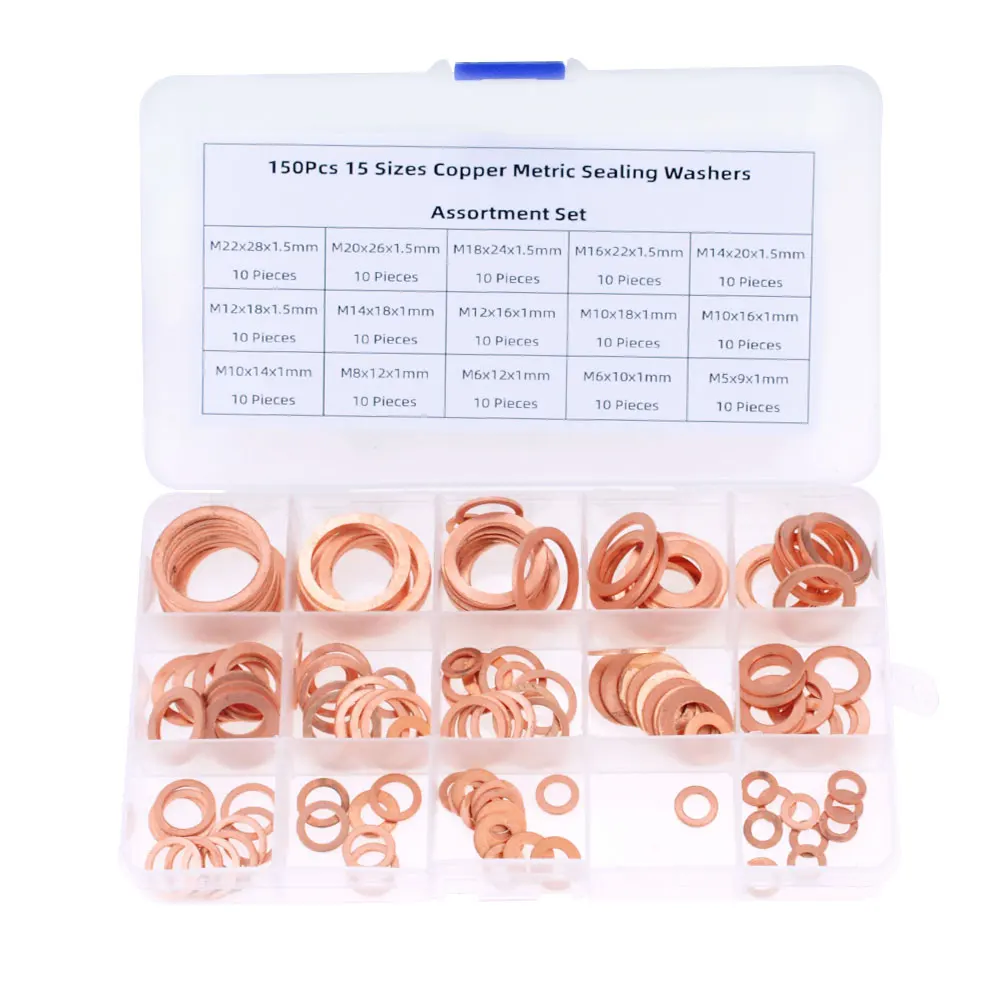 China factory m6 flat washer brass washers copper washers set