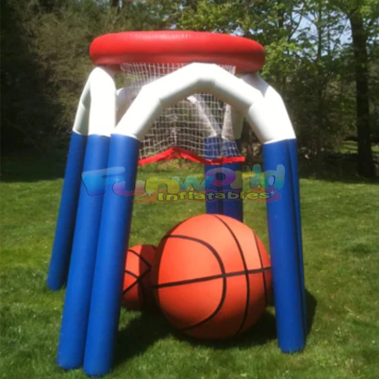 Commercial hoop inflatable basketball sport games airtight pvc basketball shooting hoop inflatable games