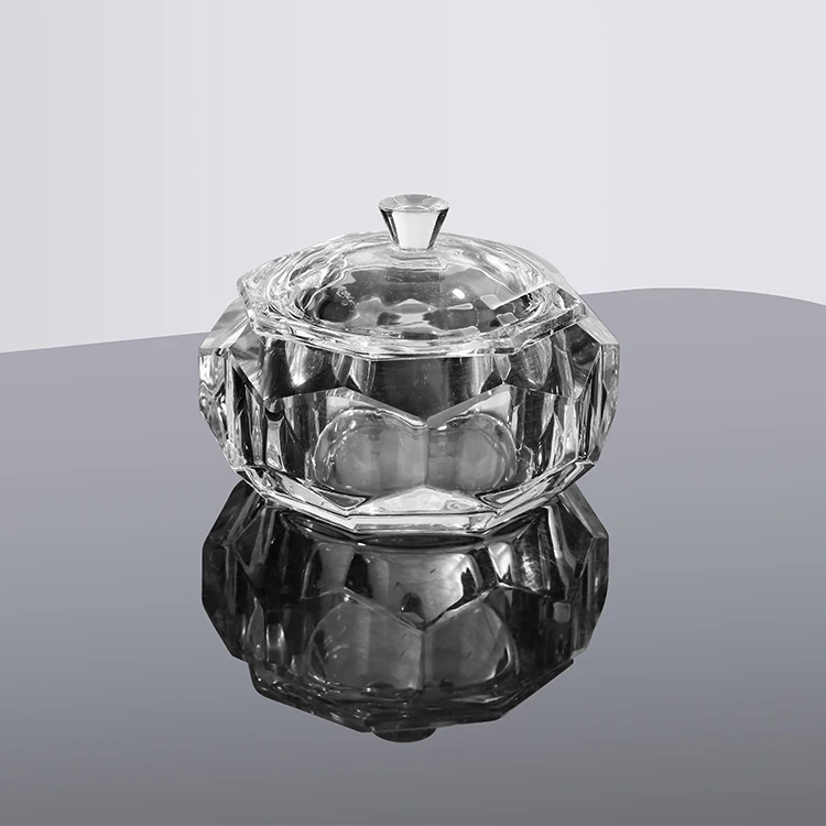 Hot Sale Transparent Clear Crystal Glass Box Jewelry Organizer Gift For Home Decoration