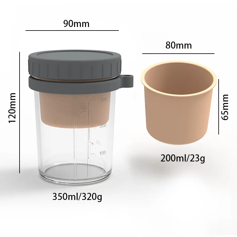 2024 pop sell Overnight Oatmeal Cup Best Sell Mason Jar Food Glass Jar With Lid