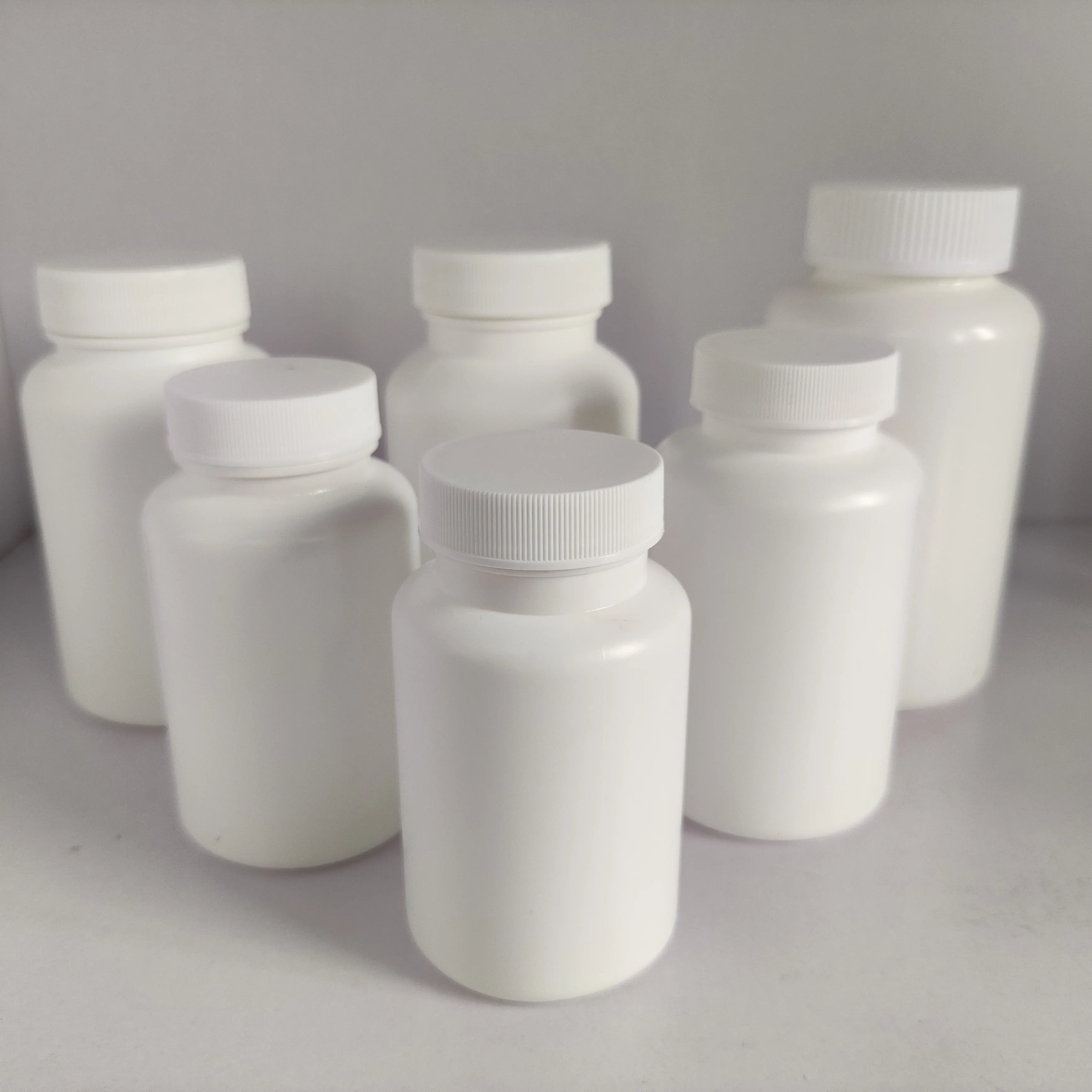 OEM HDPE plastic bottle with CRC cap for medical pill capsule pharmaceutical vitamin  biodegradable plastic box
