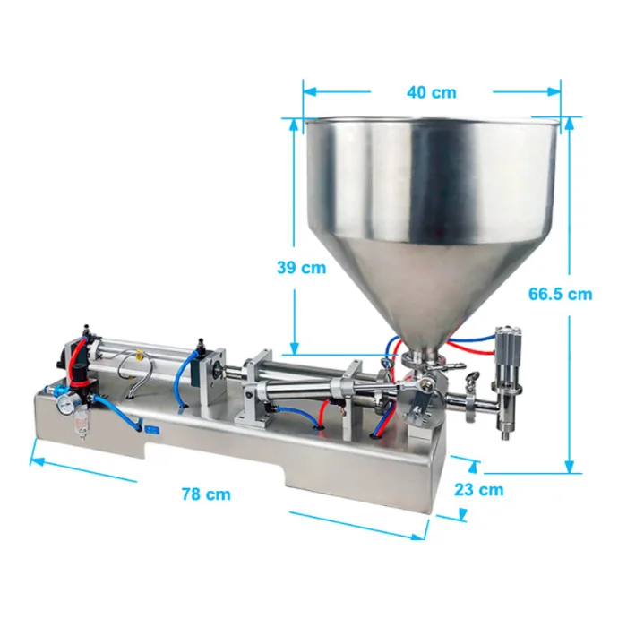 high capacity oil peanut butter liquid paste  filling machine