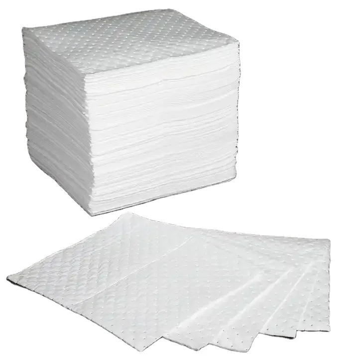 Light Capacity Oil Sorbente Pad  Environmental Safety Product for Oil Fuel Spills