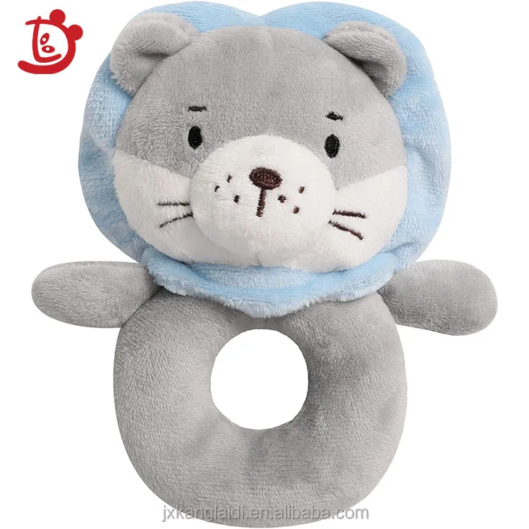 factory direct sale 2021 plush lion toy Cute rattle for babies