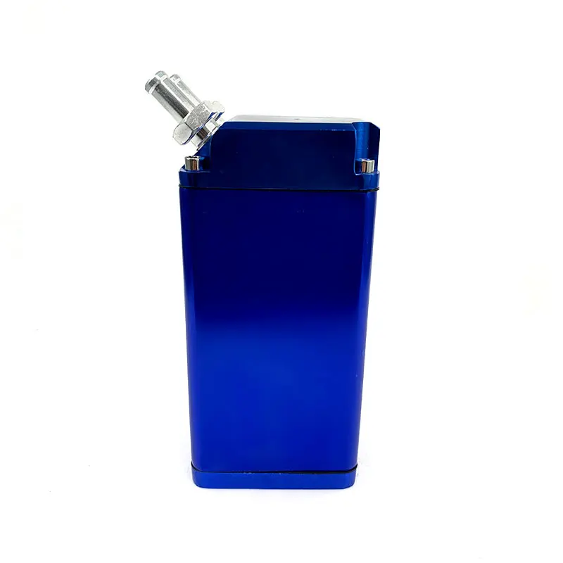 
Auto engine blue square aluminum car oil catch can diesel 