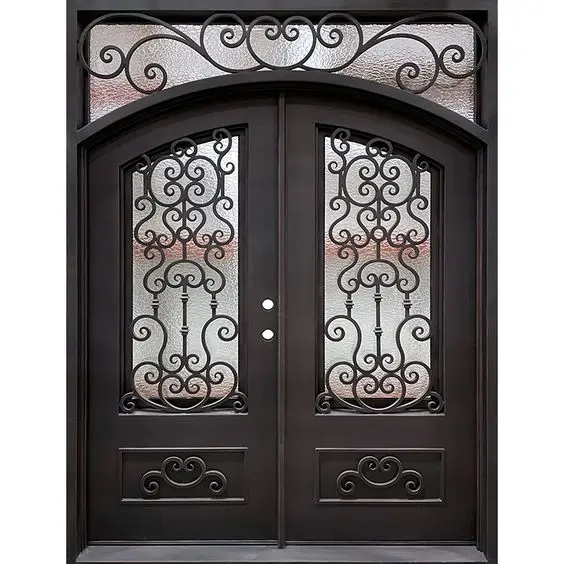 indian good cheap new wrought iron grill window doors designs